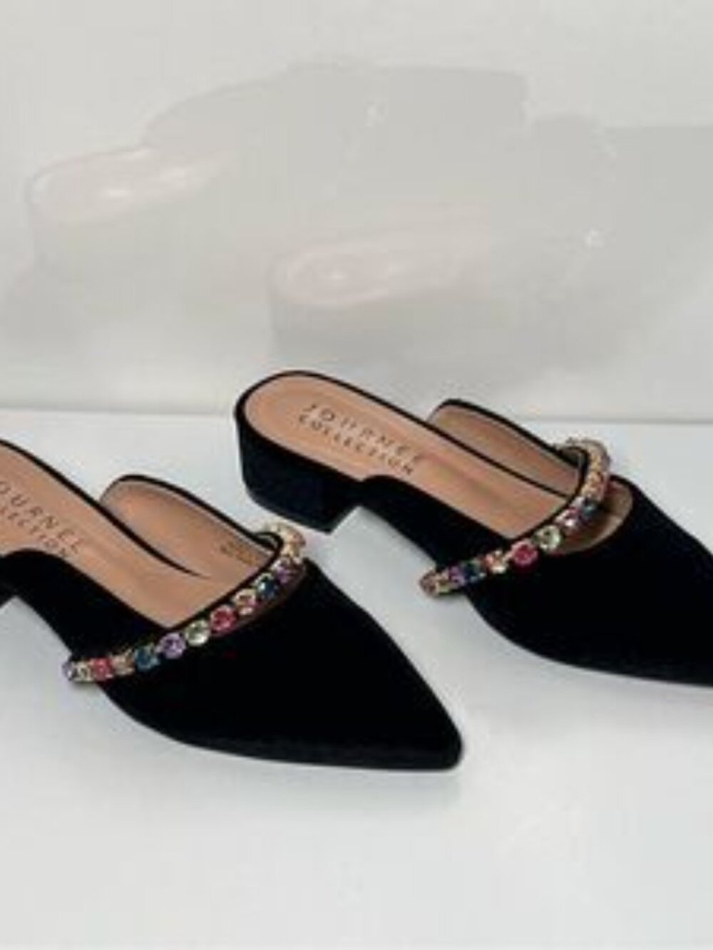 Journee Collection Jewel Mules - Picture 2 of 7